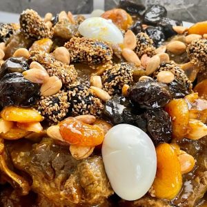 لحم بالبرقوق والمشماش